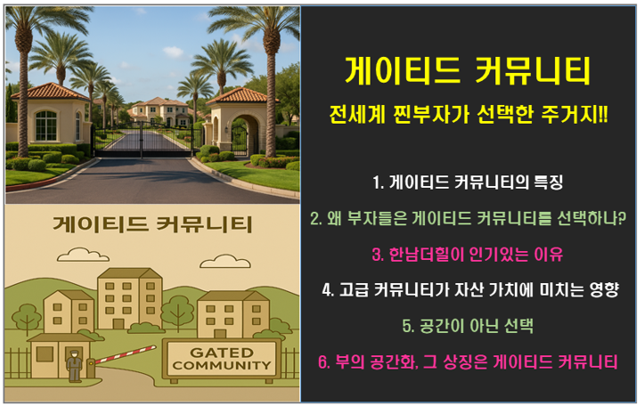 전세계 찐부자가 선택한 주거지, 게이티드 커뮤니티 !! 대한민국은 어디?