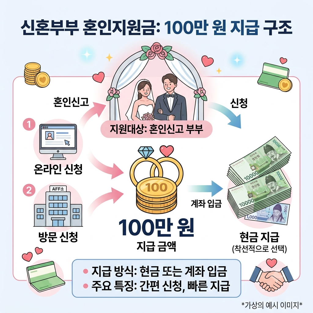 혼인지원금 100만원 지급