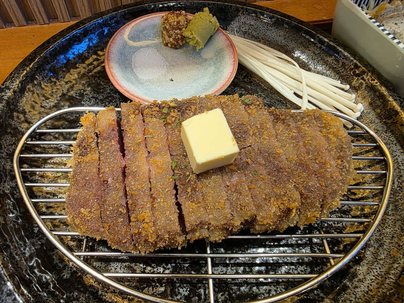 버터 큐브 올린 규카츠