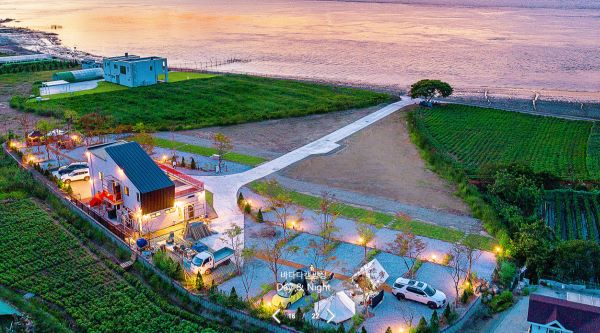 바다다캠핑장_석양