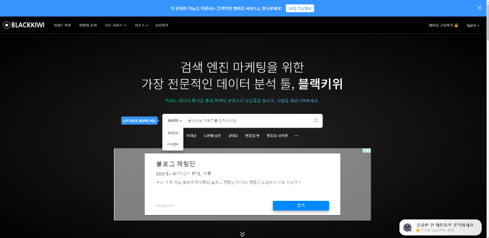 블랙키위 홈페이지