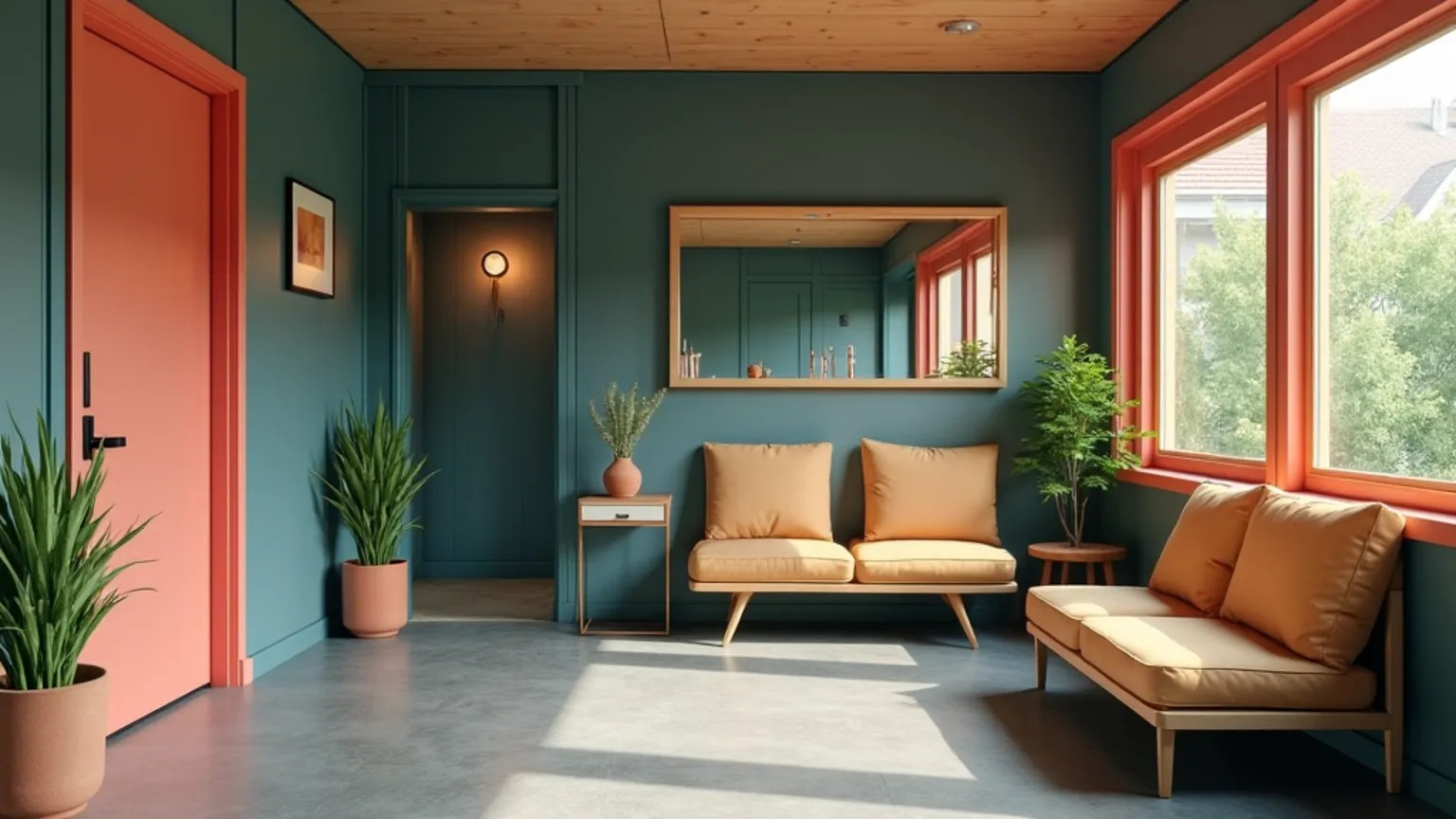 안정적인 임시 조립주택의 모습