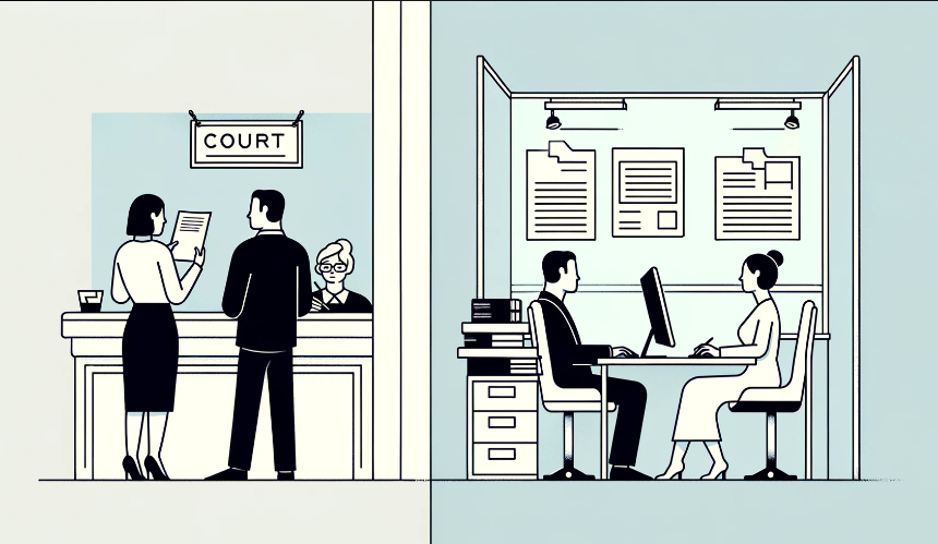 임차권등기명령-신청하는모습