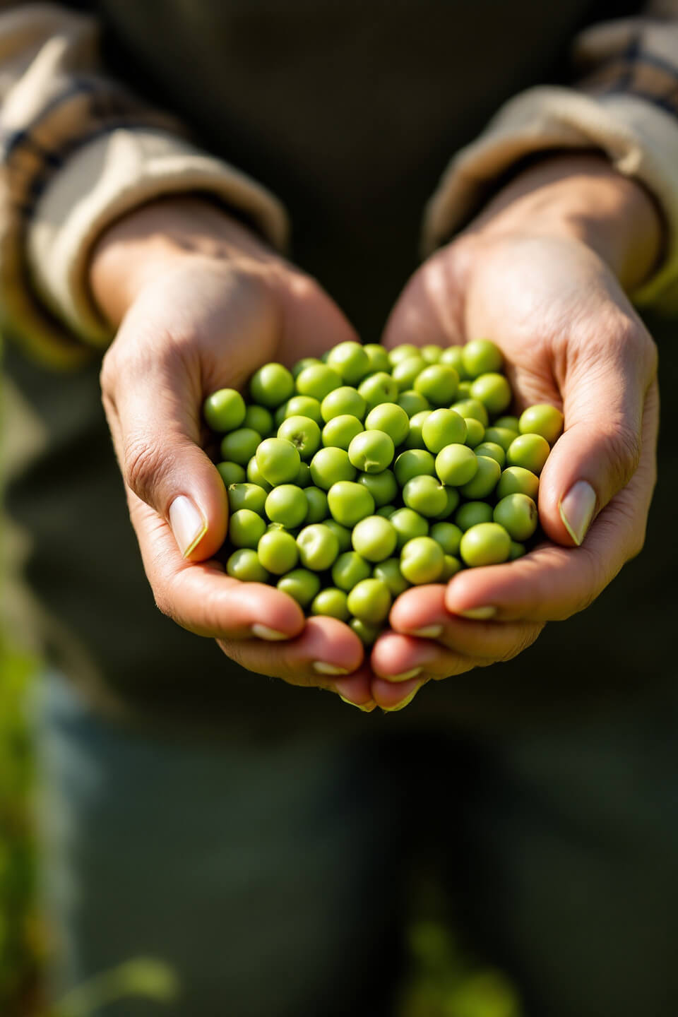 완두콩 사진입니다.