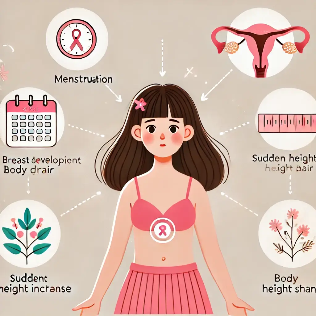 성조숙증의 주요 증상