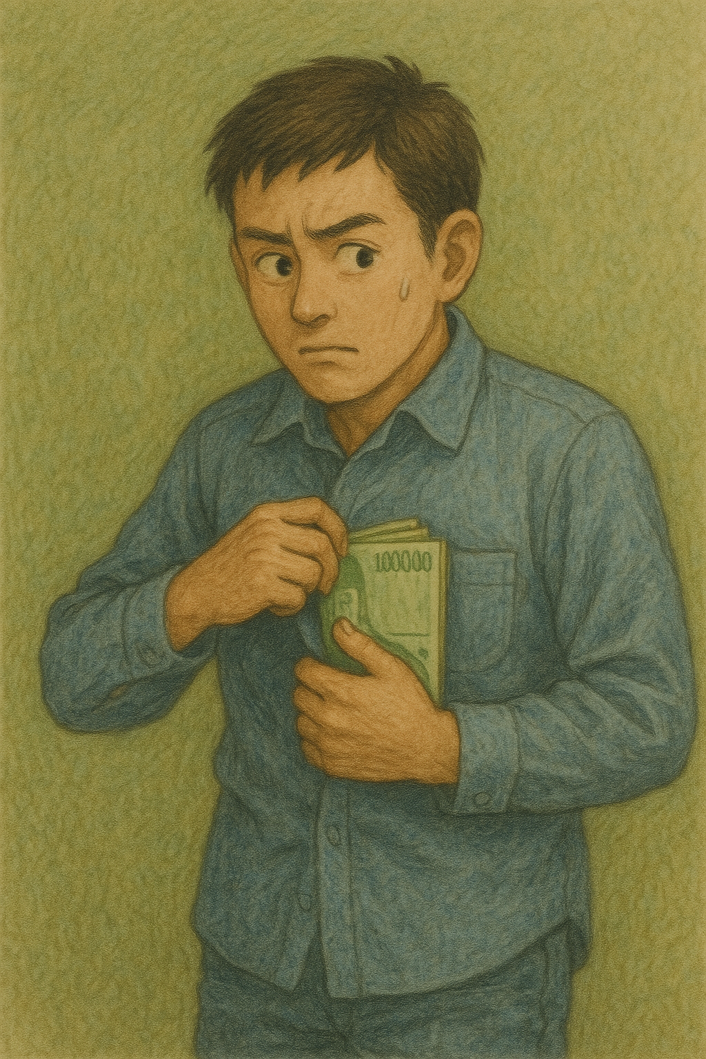 돈을 받고 숨기는 꿈