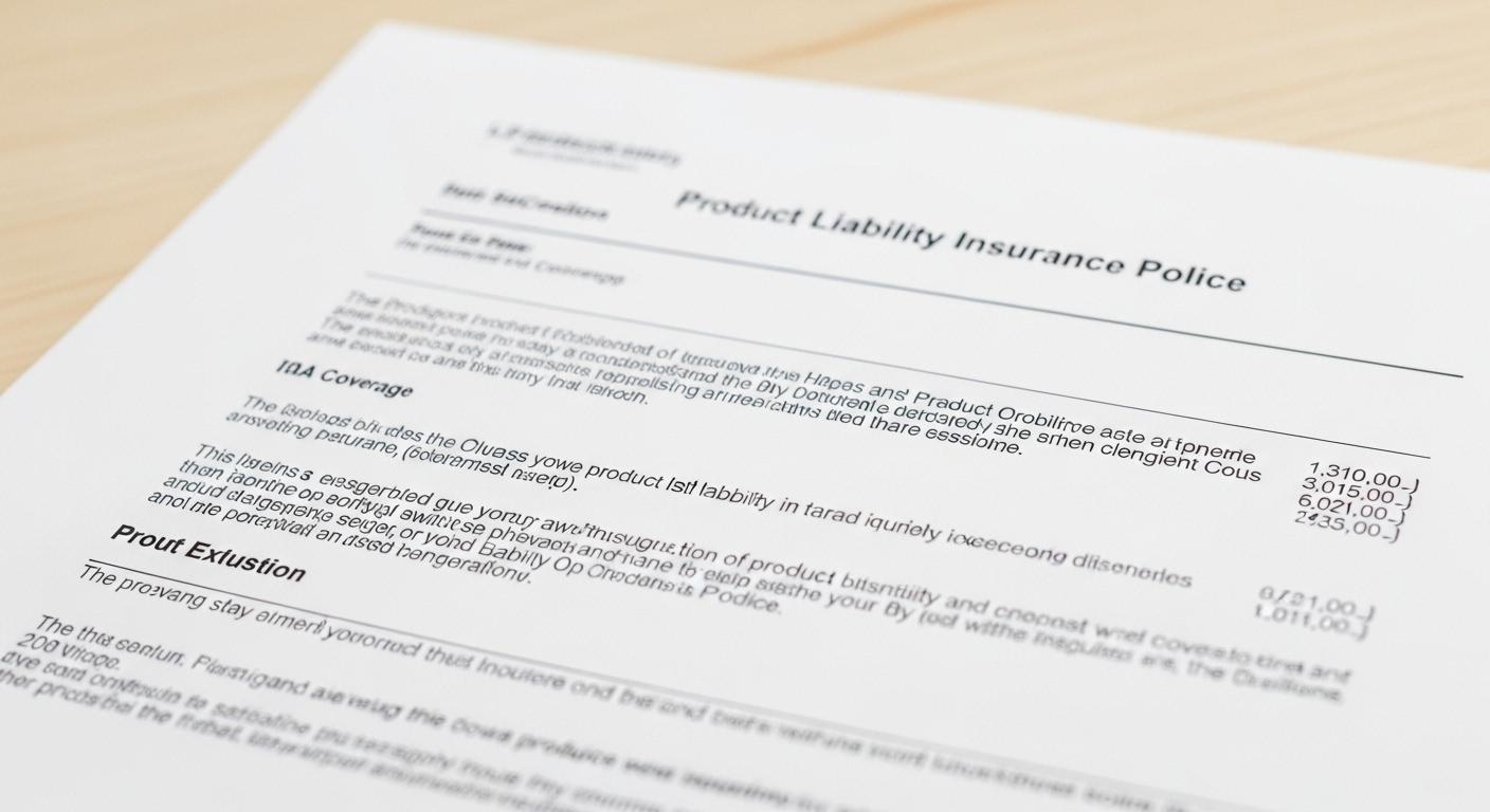 생산물배상책임보험 범위