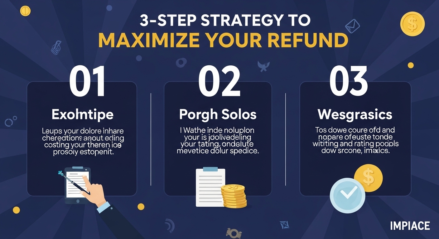 환급금을 극대화하는 3단계 전략 이미지