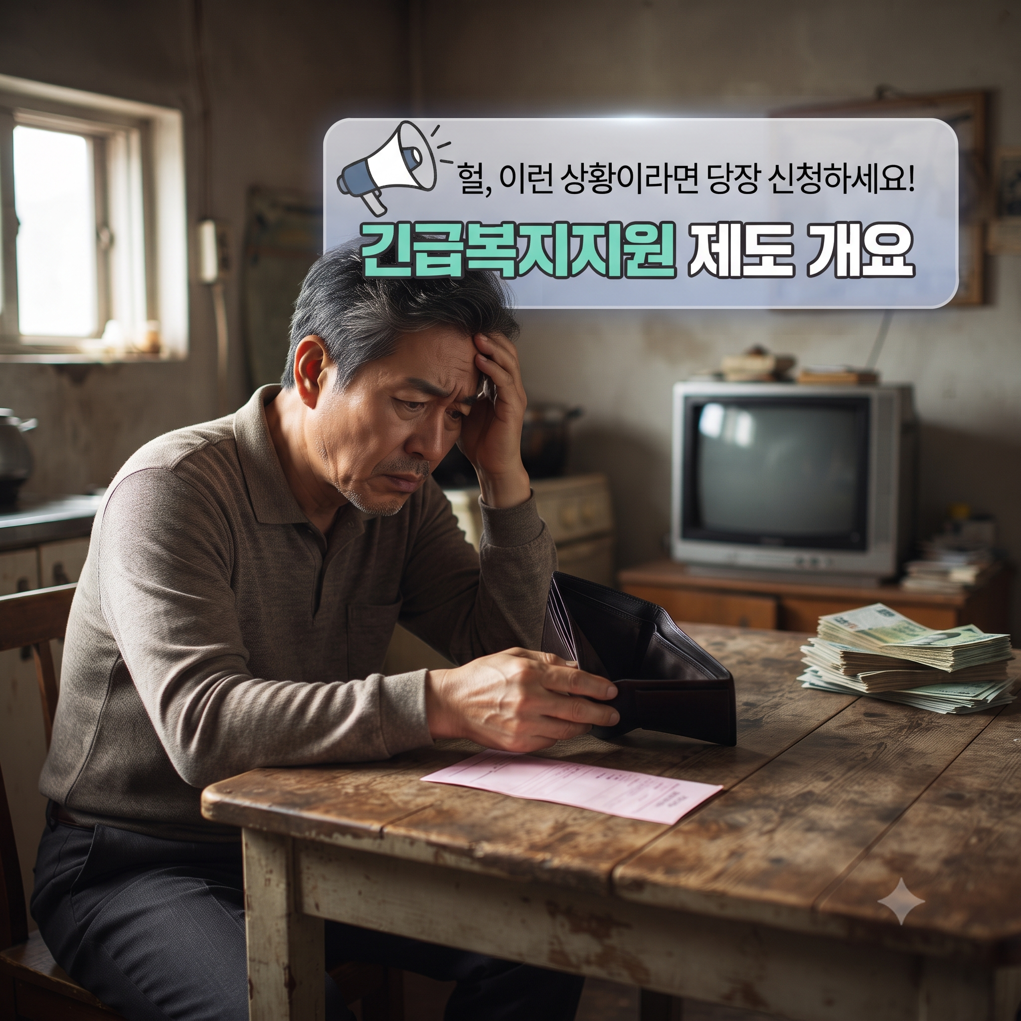 "갑자기 소득이 끊겼나요?" 긴급복지지원 신청하세요! (대상, 인정사유, 소득∙재산기준, 지급액, 신청방법 총정리)