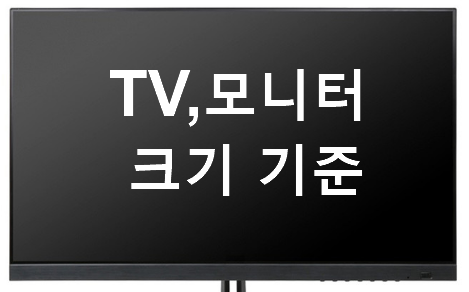 TV,모니터 크기 인치별 가로 세로 크기 상식
