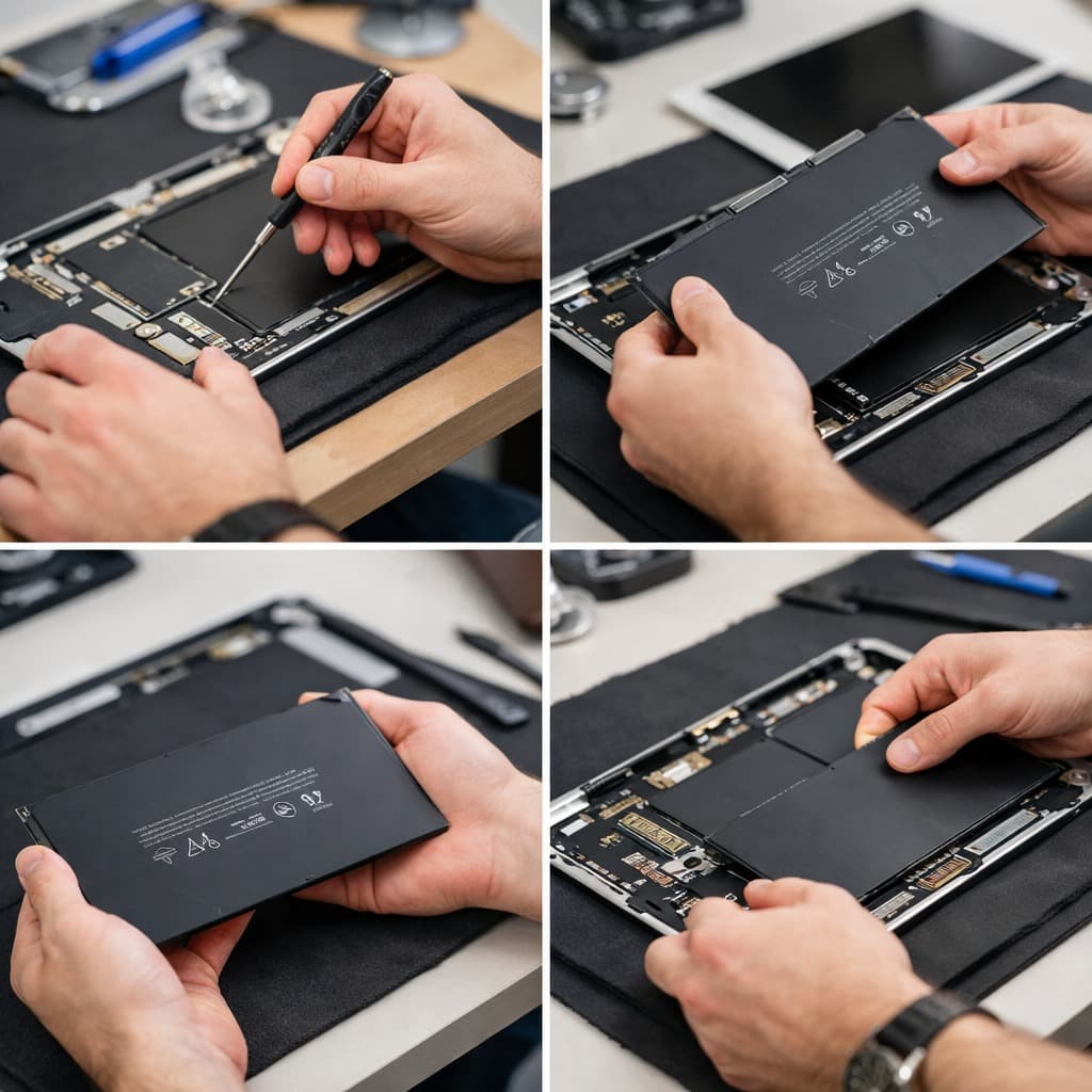 아이패드 배터리 교체 분리 이미지