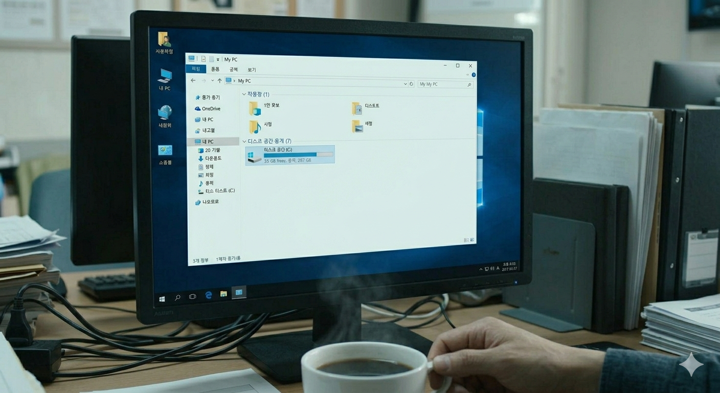 C드라이브 용량 부족 빨간불