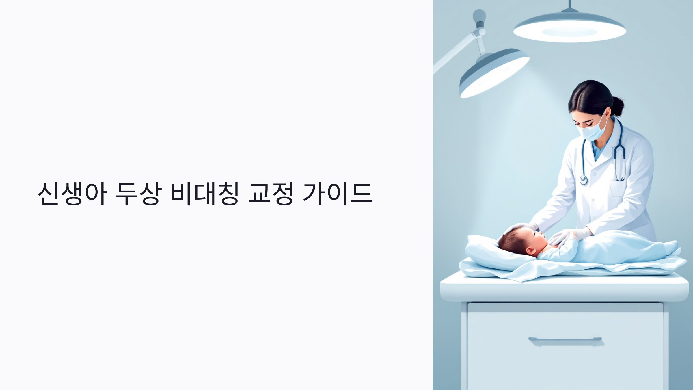 신생아 두상 비대칭, 헬멧 없이 교정 가능할까? 시기·비용·전문가 정보까지 총정리