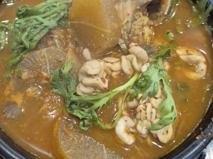 한솔식당 동태탕 곤이 추가