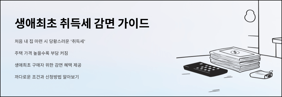 생애최초취득세 감면 가이드
