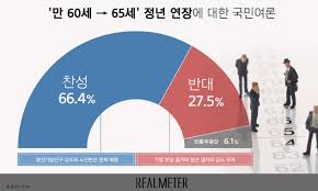  65세 정년연장 관련 포스터 이미지 