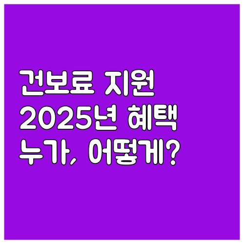 화천군 2025년 저소득층 건강보험료..