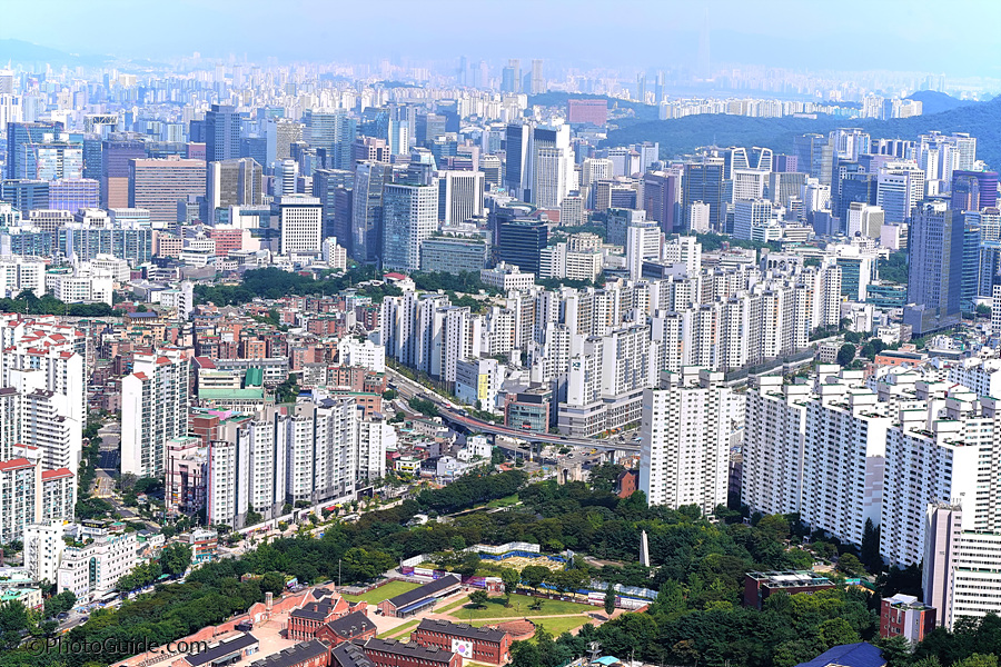 서울시내전경,서울아파트고층빌딩풍경-PhotoGuide.com