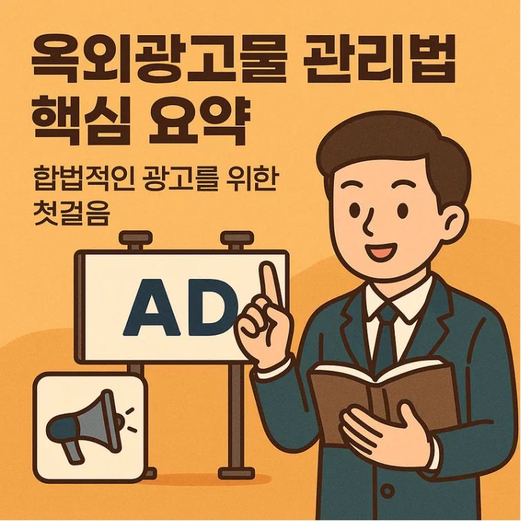 옥외광고물 관리법 핵심 요약 &ndash; 합법적인 광고를 위한 첫걸음