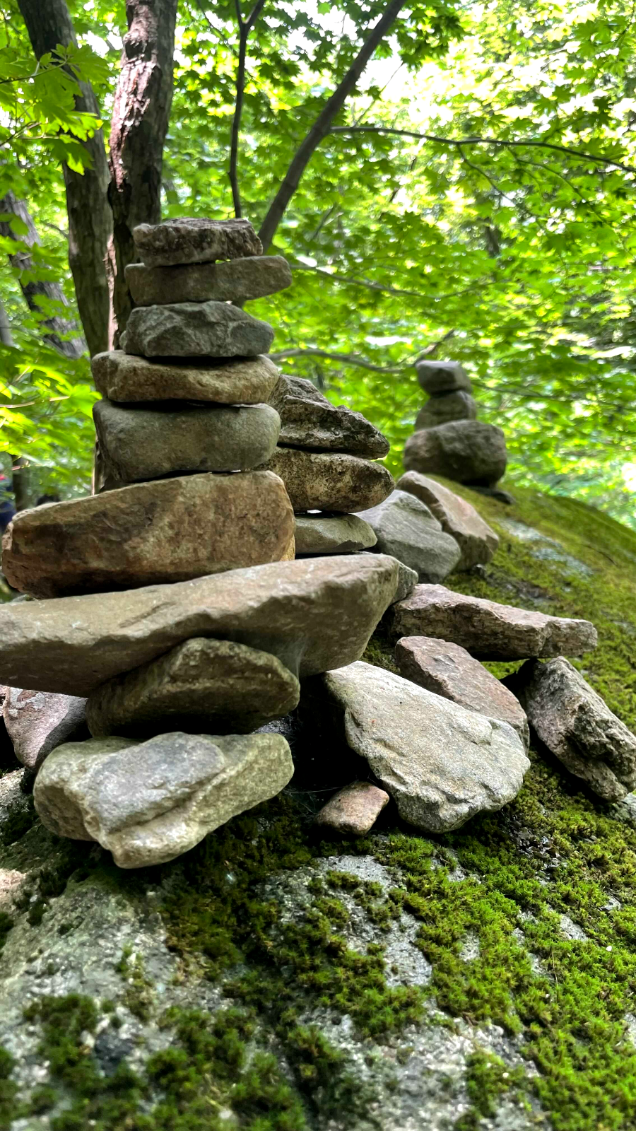 쌍폭포 가는 길 돌탑