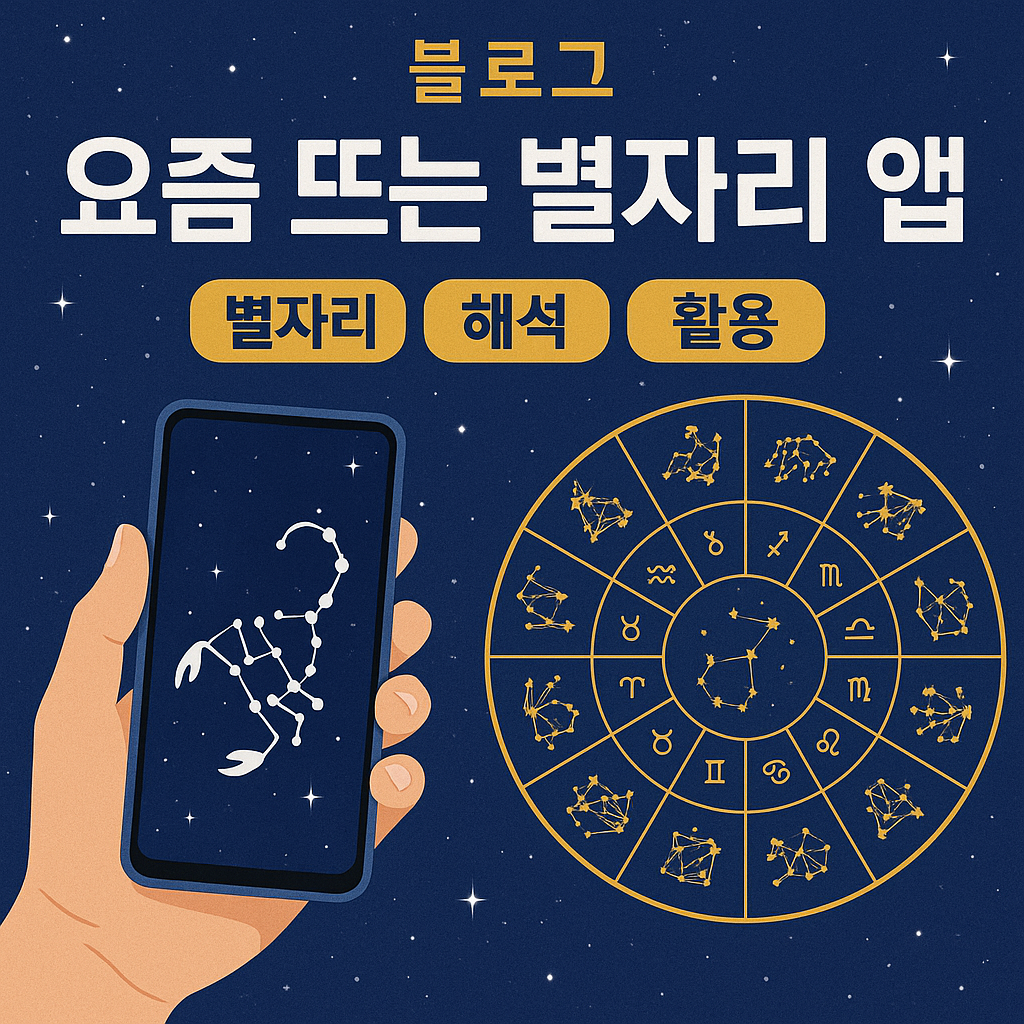 요즘 뜨는 별자리 앱 이미지