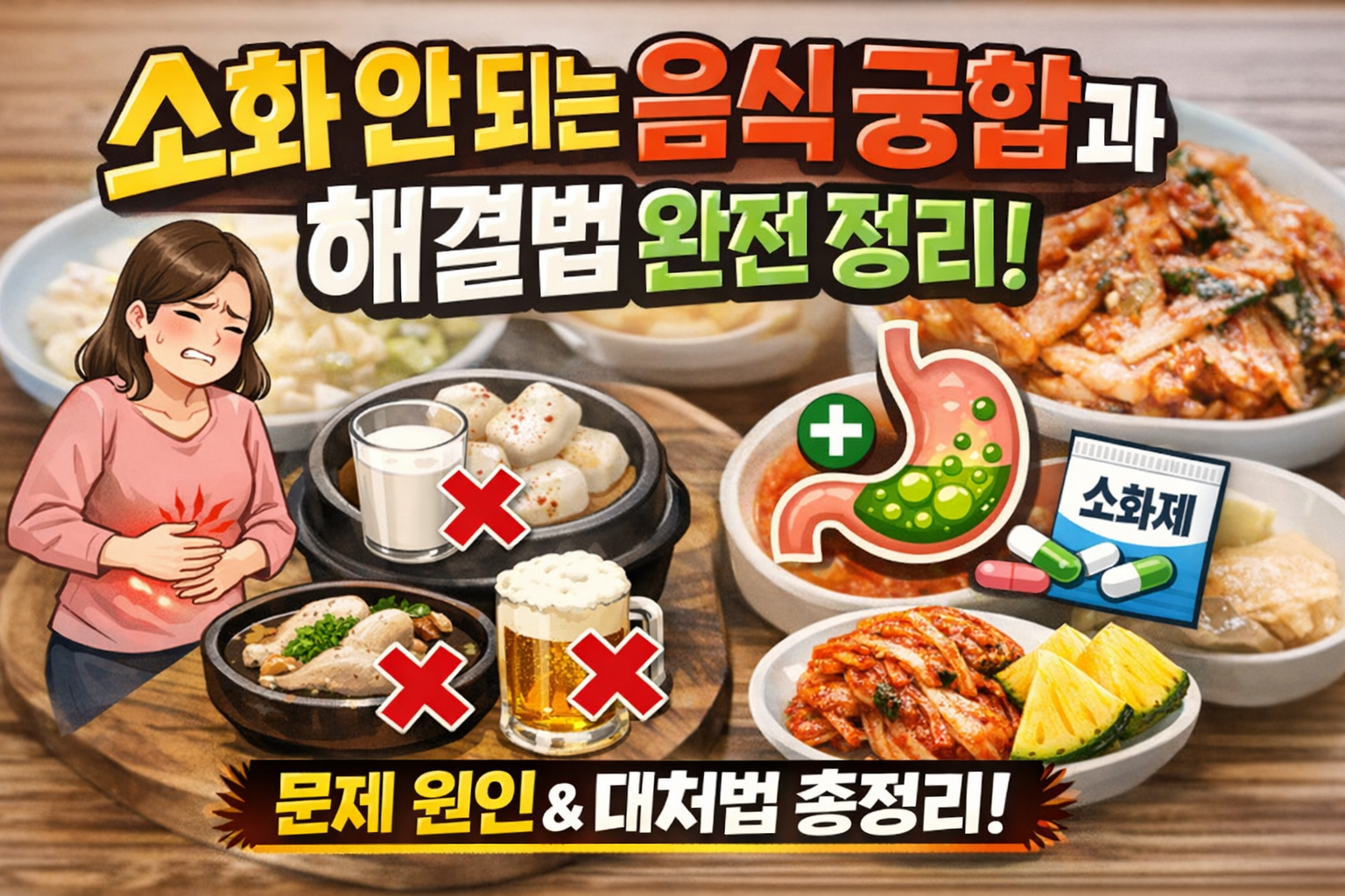 소화불량 유발 음식 궁합