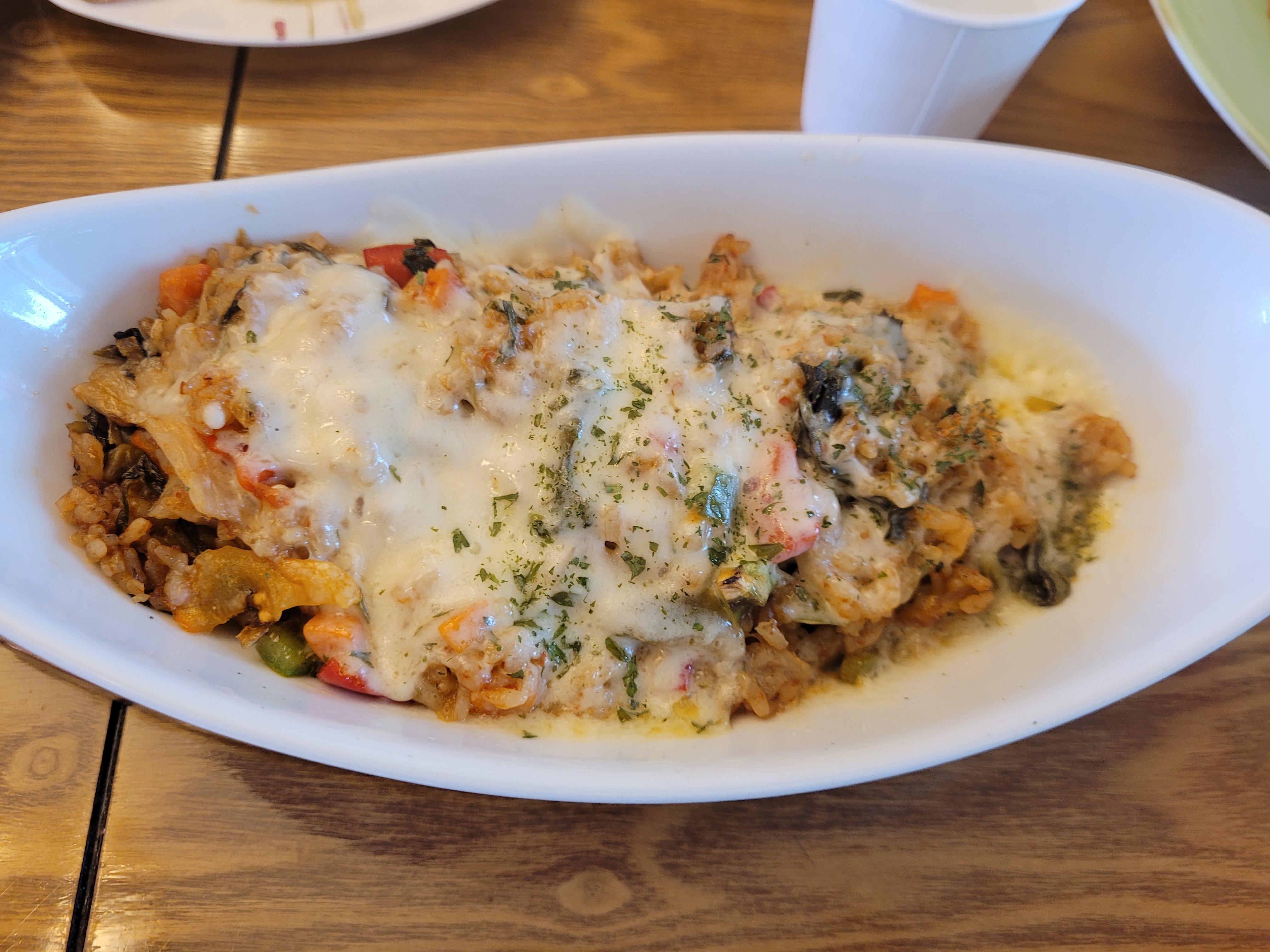 오븐 치즈 김치볶음밥