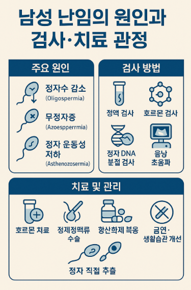 남성 난임의 원인과 검사·치료 과정