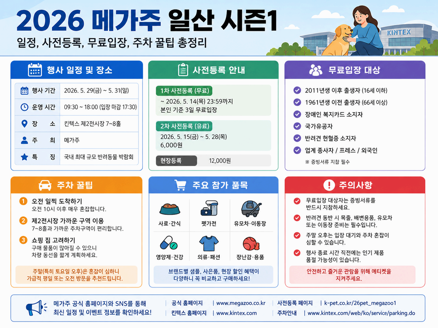 2026 메가주 일산 시즌1 일정, 사전등록, 무료입장, 주차 꿀팁 총정리
