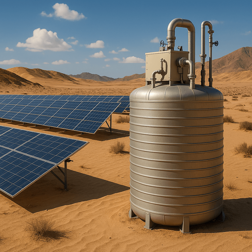 사막 기후 지열 저장 에너지