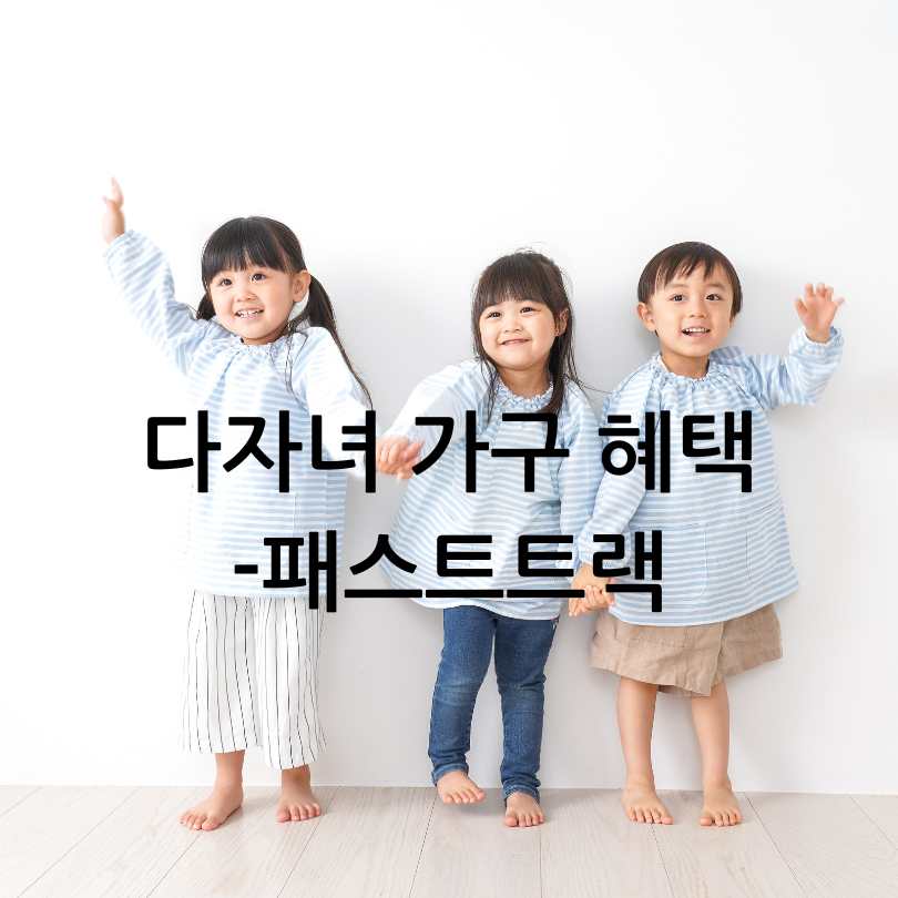 다자녀가구 혜택 : 공항 패스트트랙