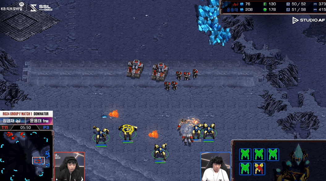 SSL 스타리그 24강 F조 1경기 초반찌르기