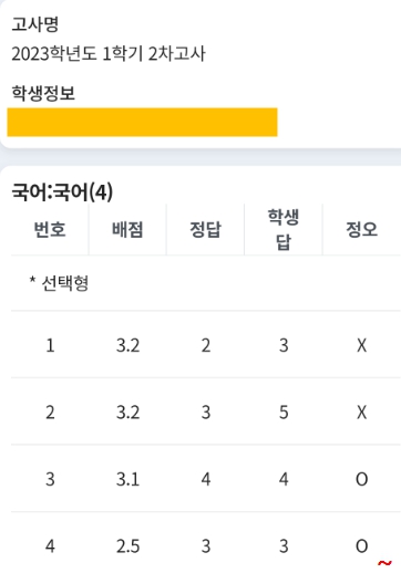 나이스대국민서비스 학부모서비스로 기말고사 성적확인방법