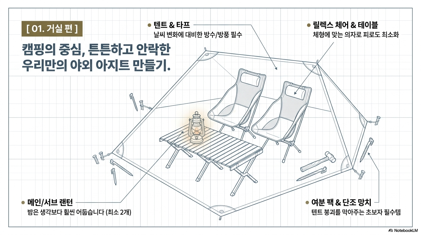 캠핑 공간별 디테일 가이드 (거실편)