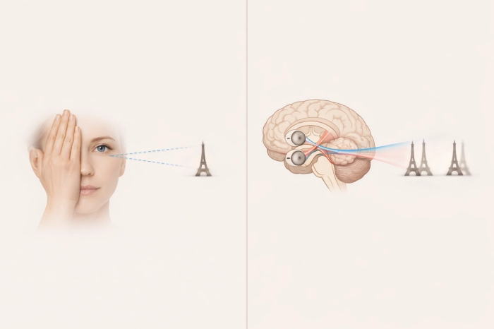 물체가 두개로 보이는 현상