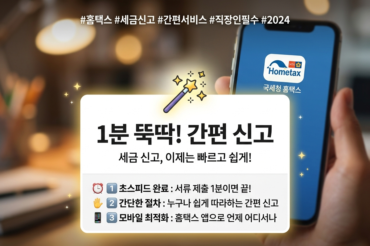 홈택스 모두채움 서비스와 신고도움 조회 방법