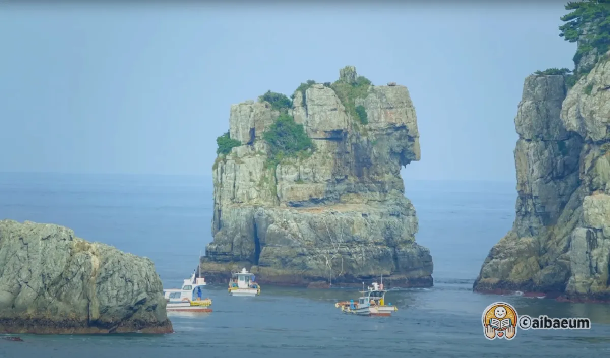 해금강-사자바위