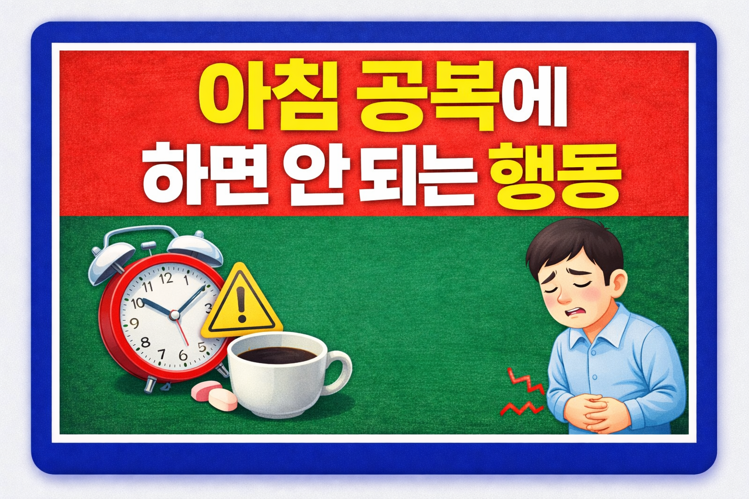 아침 공복에 하면 안 되는 행동 7가지 총 정리