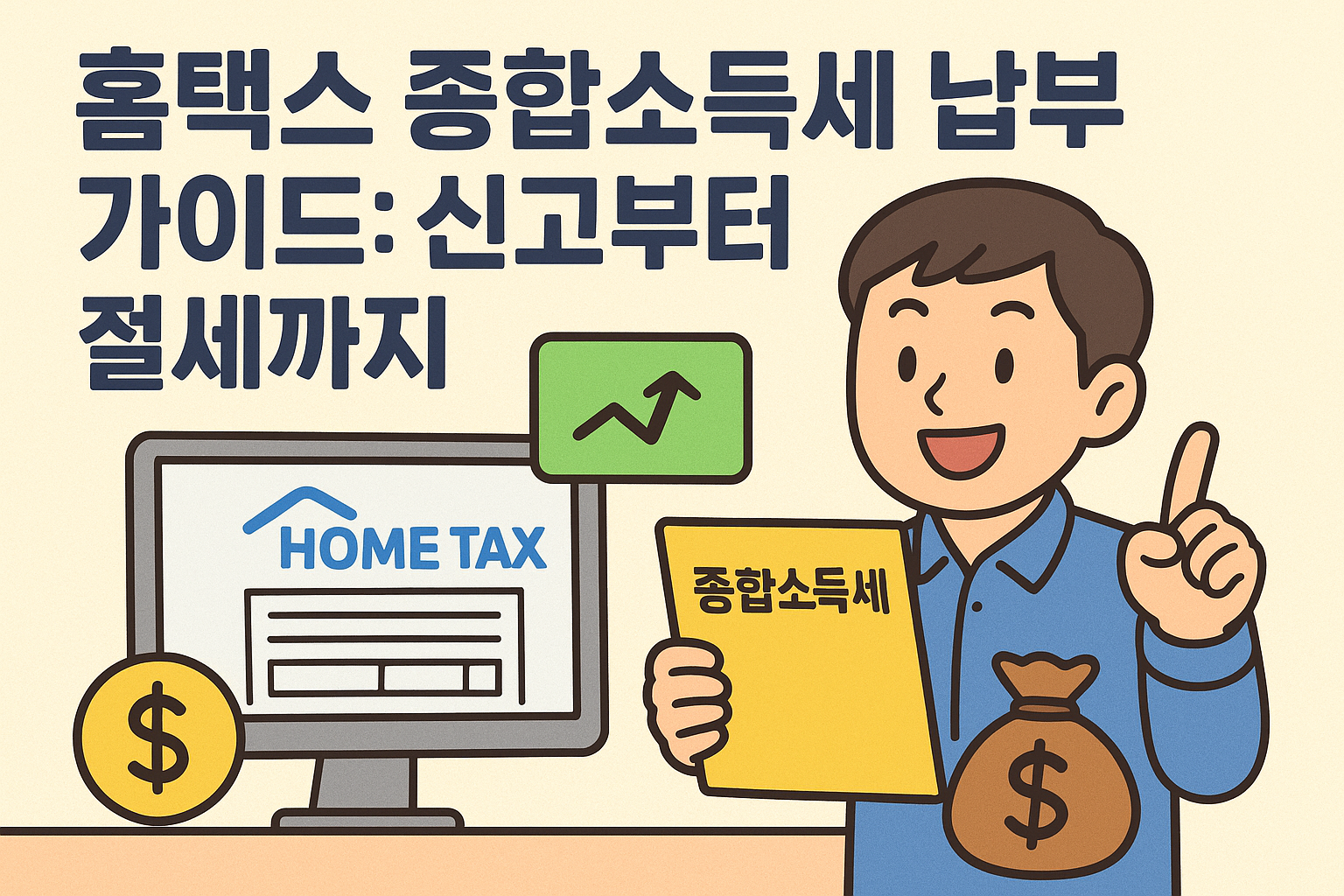 홈택스 종합소득세 납부 가이드: 신고부터 절세까지
