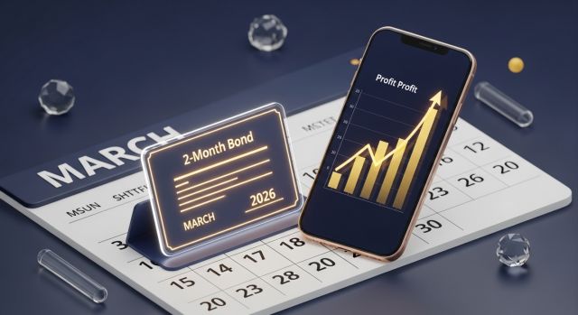 2026년 3월 기준 2개월 초단기 채권 수익률 상승 및 투자 전략 시각화 이미지
