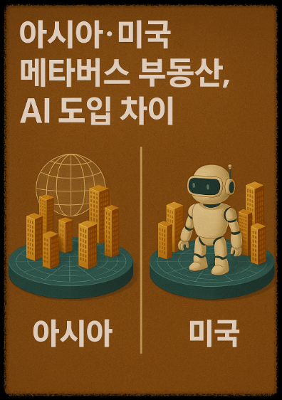 아시아와 미국 메타버스 부동산 AI 도입 비교 관련 이미지