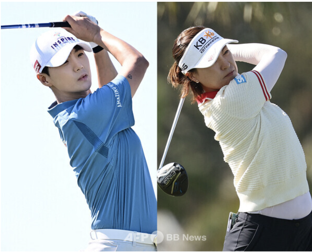 LPGA투어 파운더스컵에서 복귀전을 치르는 박성현과 전인지(사진출처.AFPBBNews)