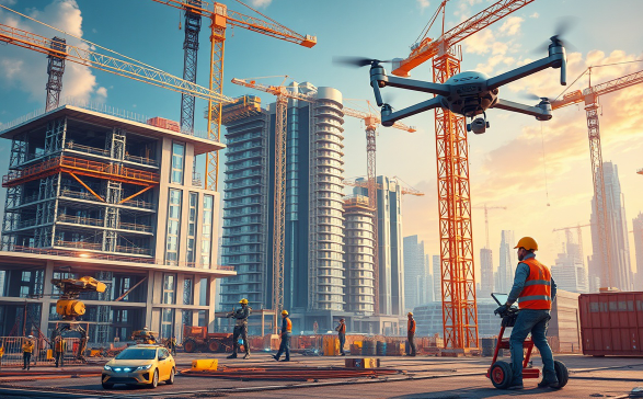 스마트 건설기술에 대한 이미지입니다.