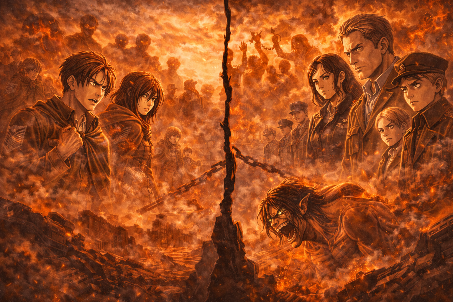 진격의 거인 속 적은 누구인가