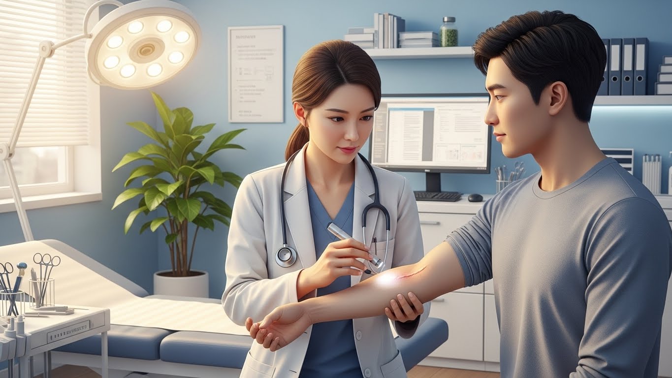 트리암시놀론 주사, 켈로이드 치료