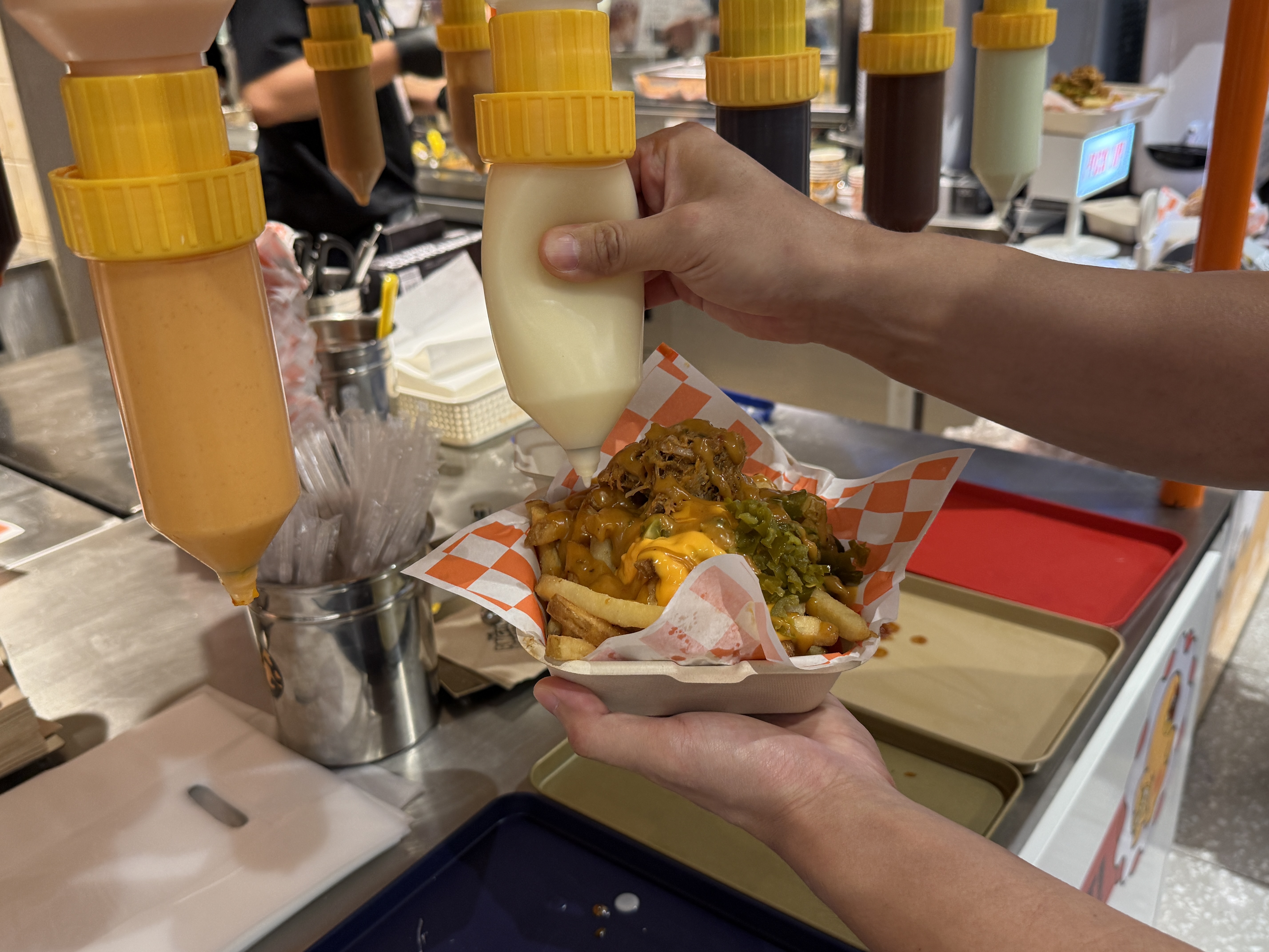 앵그리포테이토 내돈내산 후기 현대백화점 중동점 팝업 꿀조합 치폴레 폴드포크