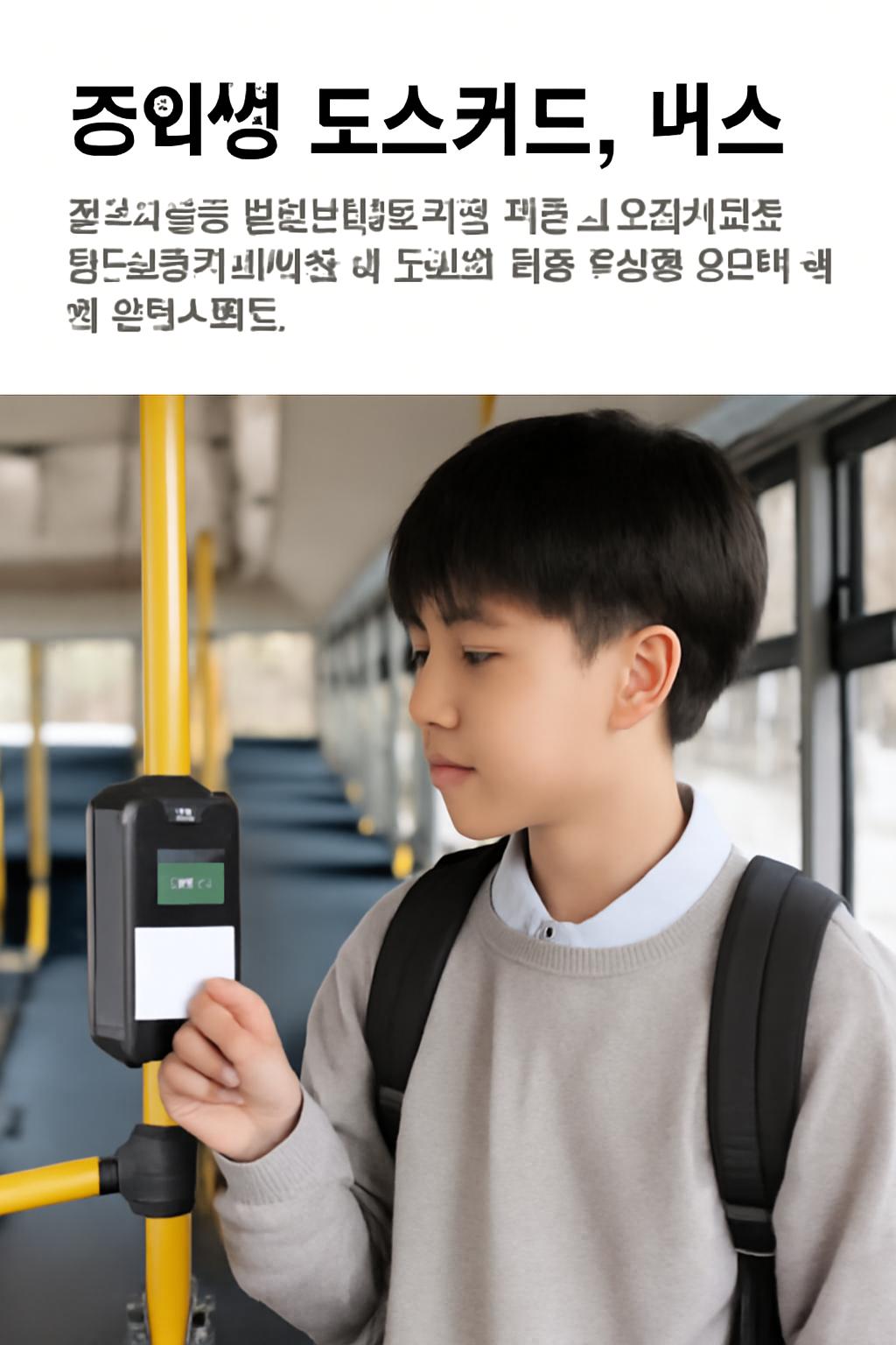 중학생 토스카드 버스