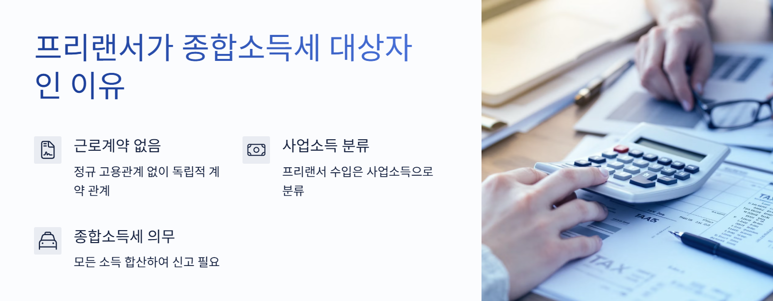 프리랜서가 종합소득세 대상자인 이유