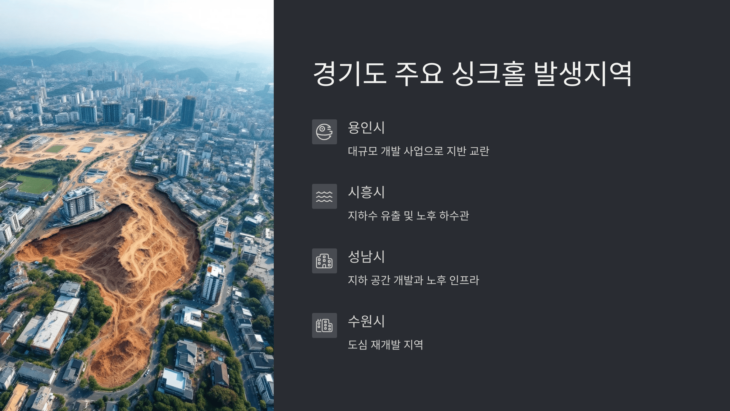 지역별 싱크홀 위험지역