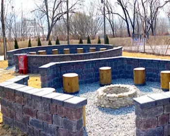 난지캠핑장 캠프파이어 존